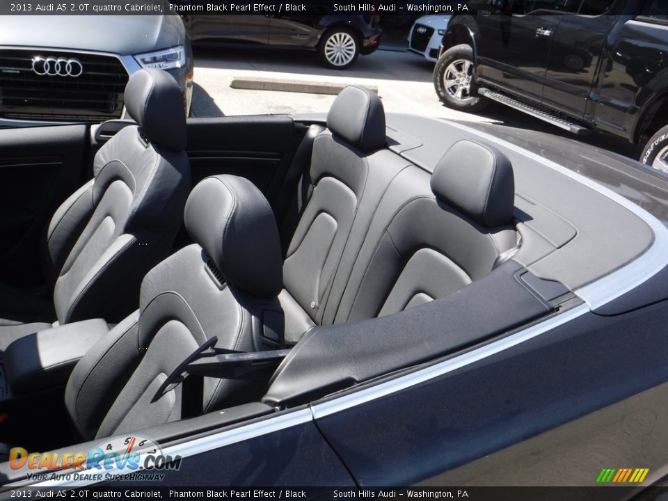 2013 Audi A5 2.0T quattro Cabriolet Phantom Black Pearl Effect / Black Photo #4