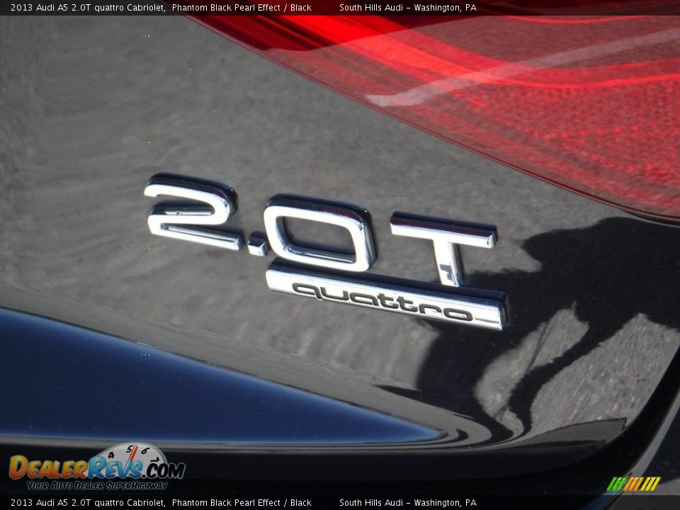 2013 Audi A5 2.0T quattro Cabriolet Phantom Black Pearl Effect / Black Photo #19