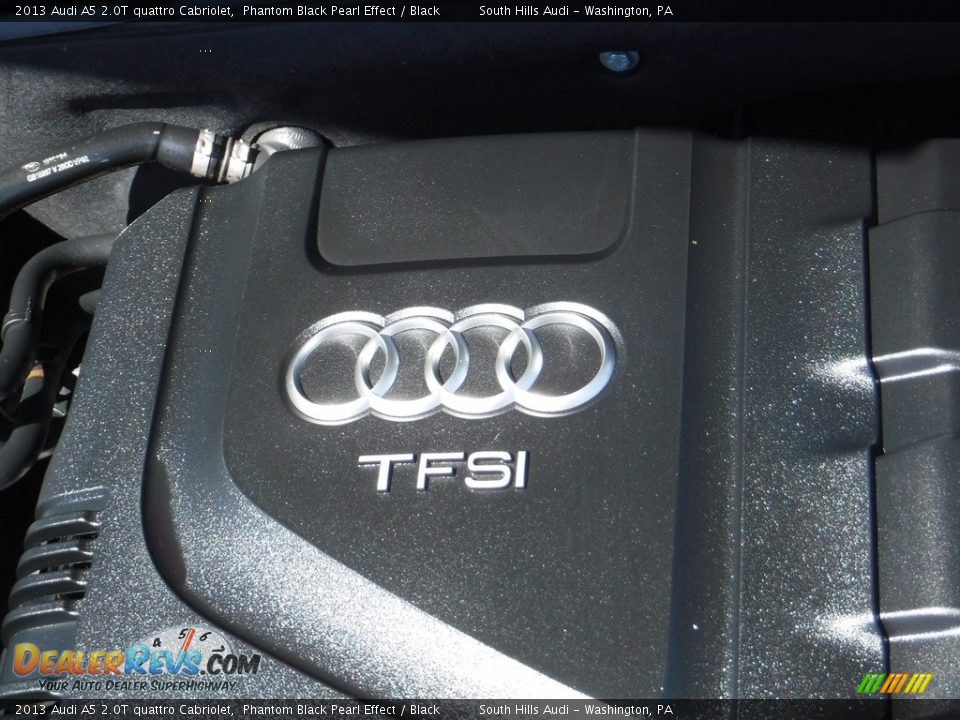 2013 Audi A5 2.0T quattro Cabriolet Phantom Black Pearl Effect / Black Photo #23