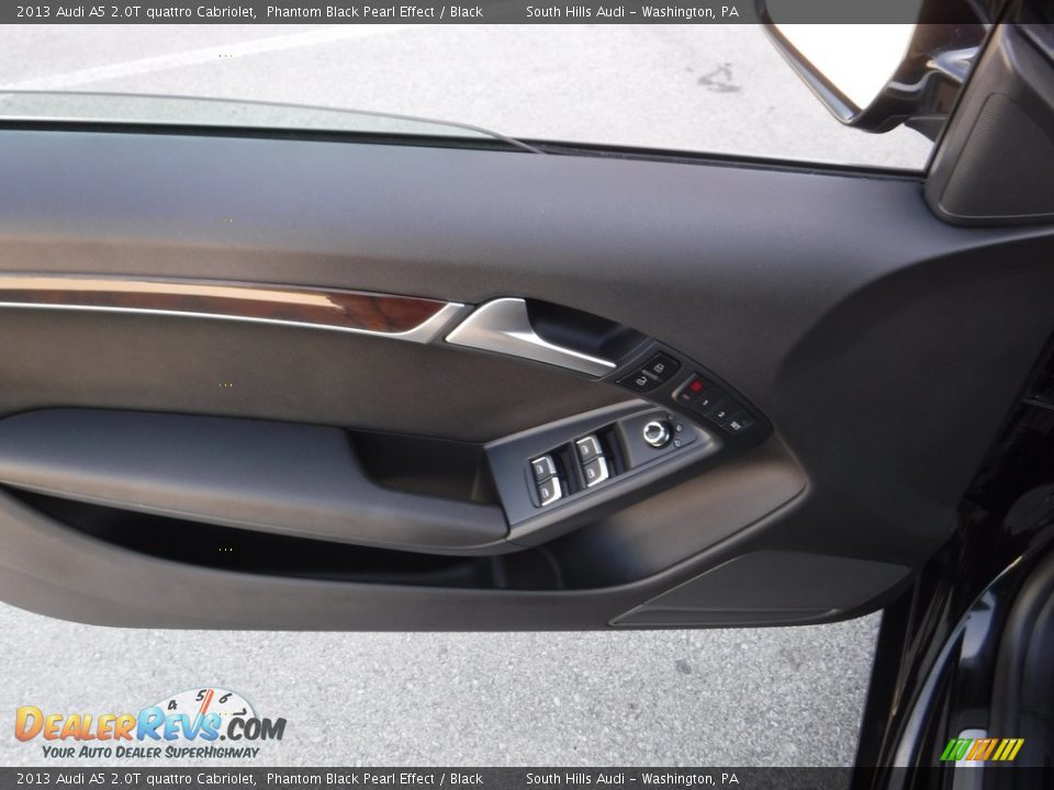 2013 Audi A5 2.0T quattro Cabriolet Phantom Black Pearl Effect / Black Photo #24