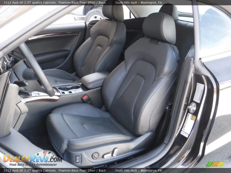 2013 Audi A5 2.0T quattro Cabriolet Phantom Black Pearl Effect / Black Photo #26