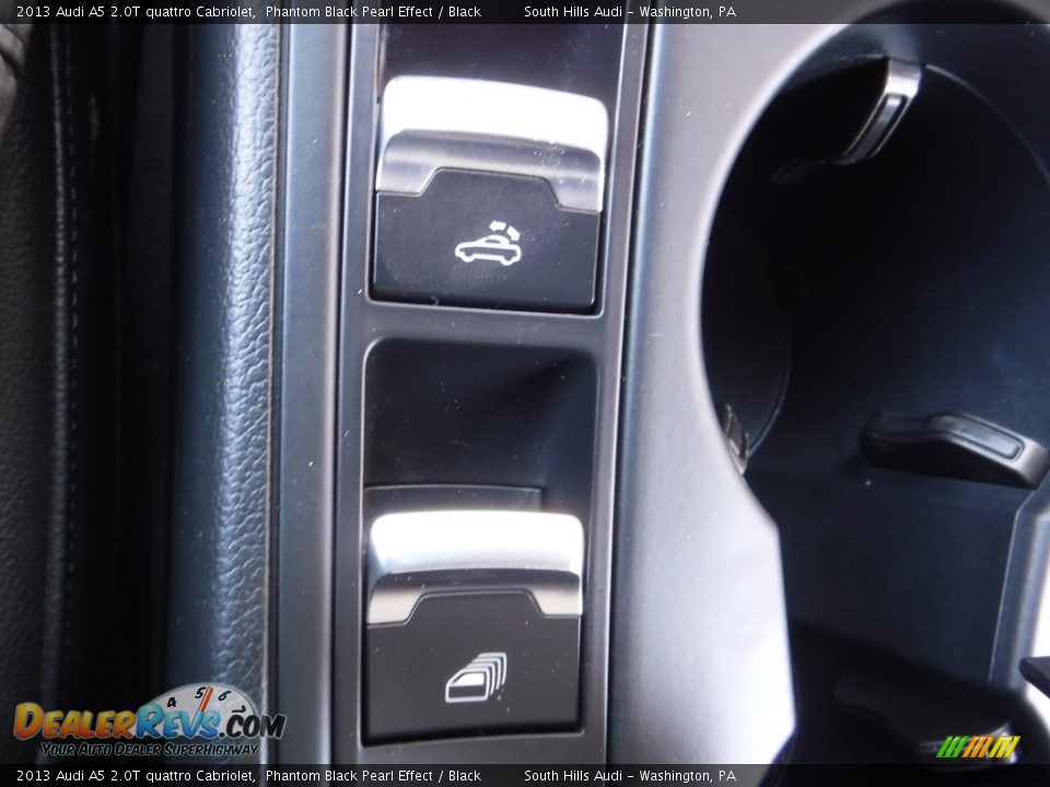 2013 Audi A5 2.0T quattro Cabriolet Phantom Black Pearl Effect / Black Photo #29