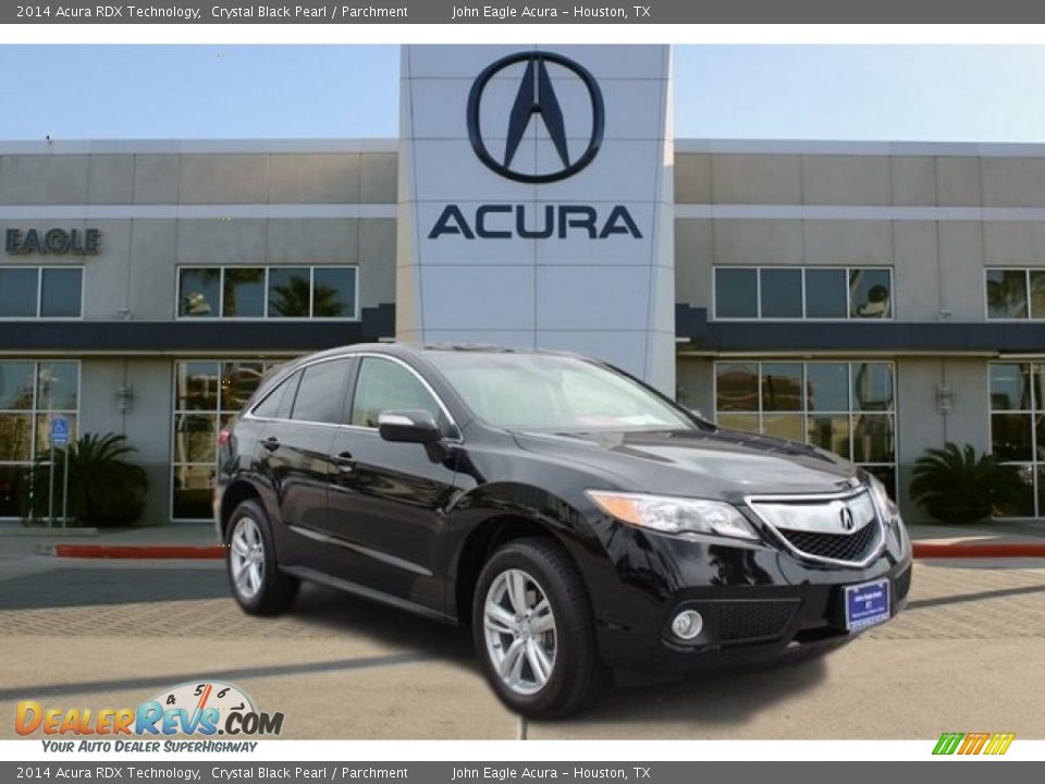 2014 Acura RDX Technology Crystal Black Pearl / Parchment Photo #1