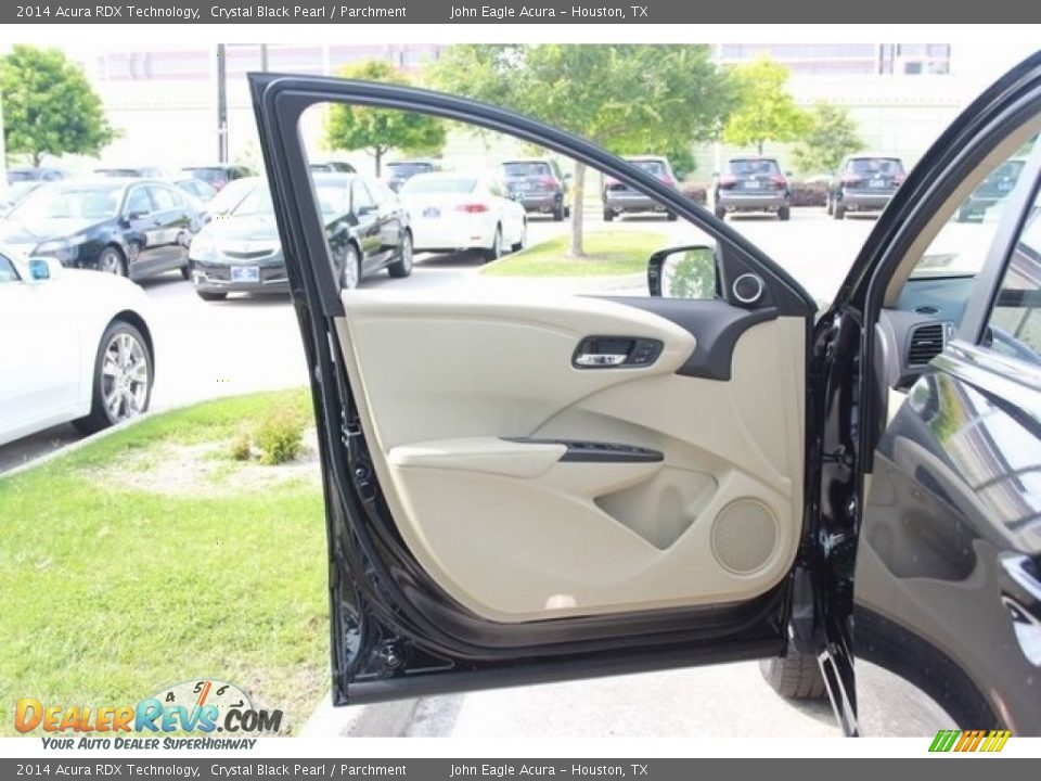2014 Acura RDX Technology Crystal Black Pearl / Parchment Photo #12
