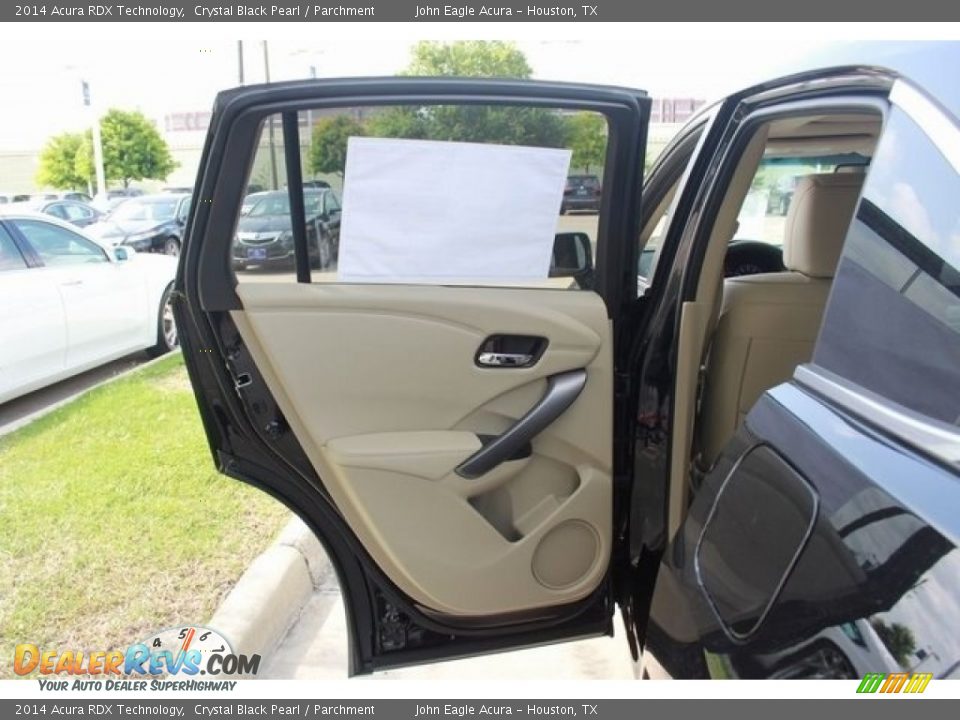 2014 Acura RDX Technology Crystal Black Pearl / Parchment Photo #14