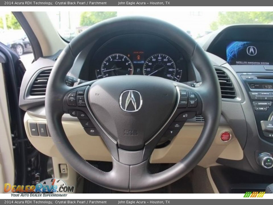 2014 Acura RDX Technology Crystal Black Pearl / Parchment Photo #28