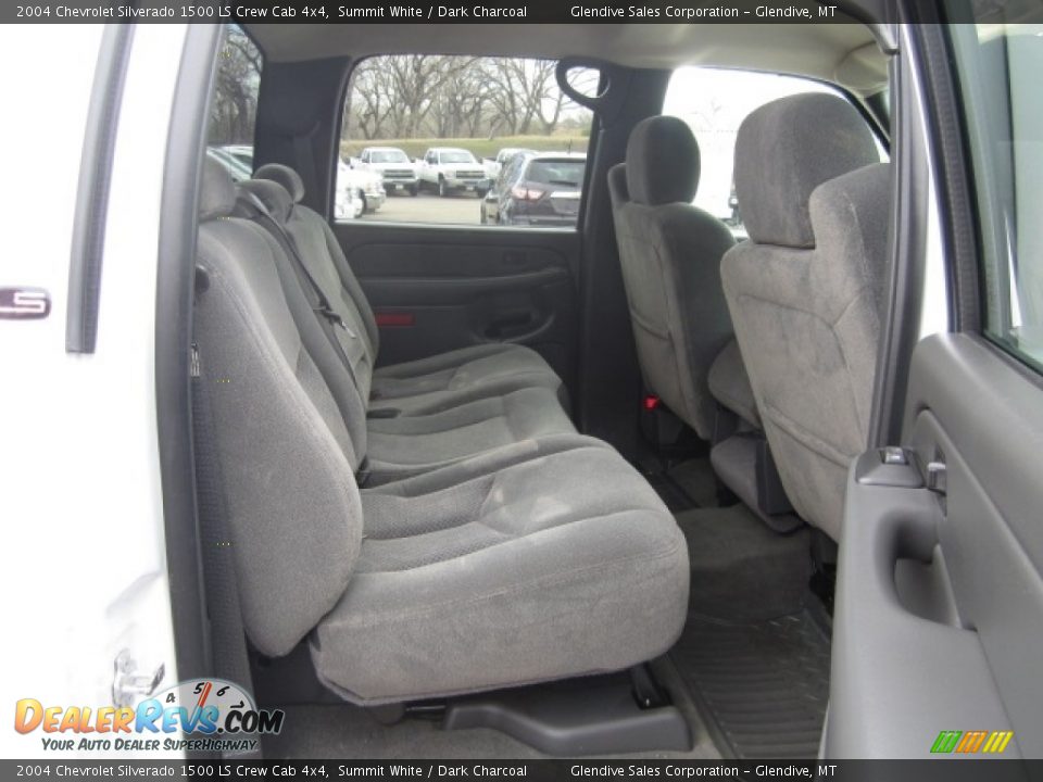 2004 Chevrolet Silverado 1500 LS Crew Cab 4x4 Summit White / Dark Charcoal Photo #16