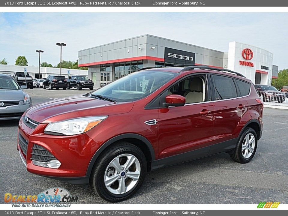 2013 Ford Escape SE 1.6L EcoBoost 4WD Ruby Red Metallic / Charcoal Black Photo #7