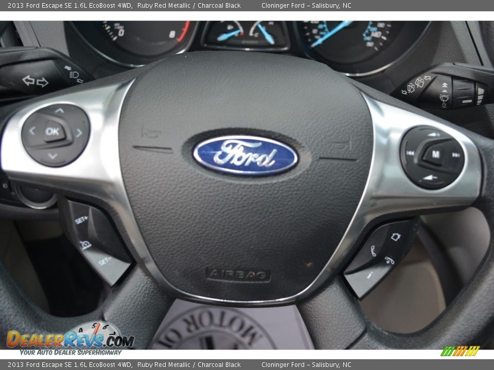 2013 Ford Escape SE 1.6L EcoBoost 4WD Ruby Red Metallic / Charcoal Black Photo #24