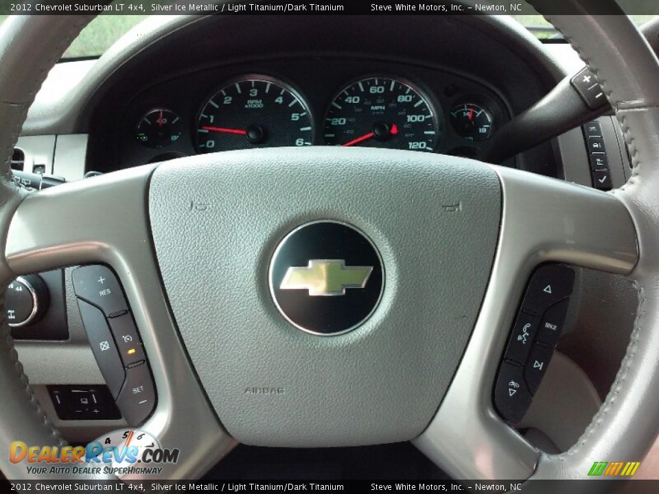 2012 Chevrolet Suburban LT 4x4 Silver Ice Metallic / Light Titanium/Dark Titanium Photo #12