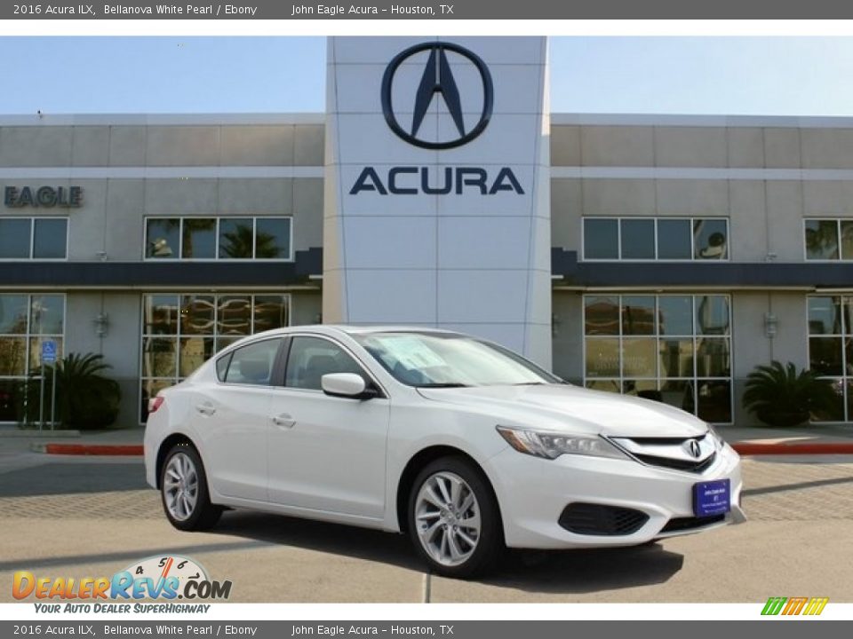 2016 Acura ILX Bellanova White Pearl / Ebony Photo #1