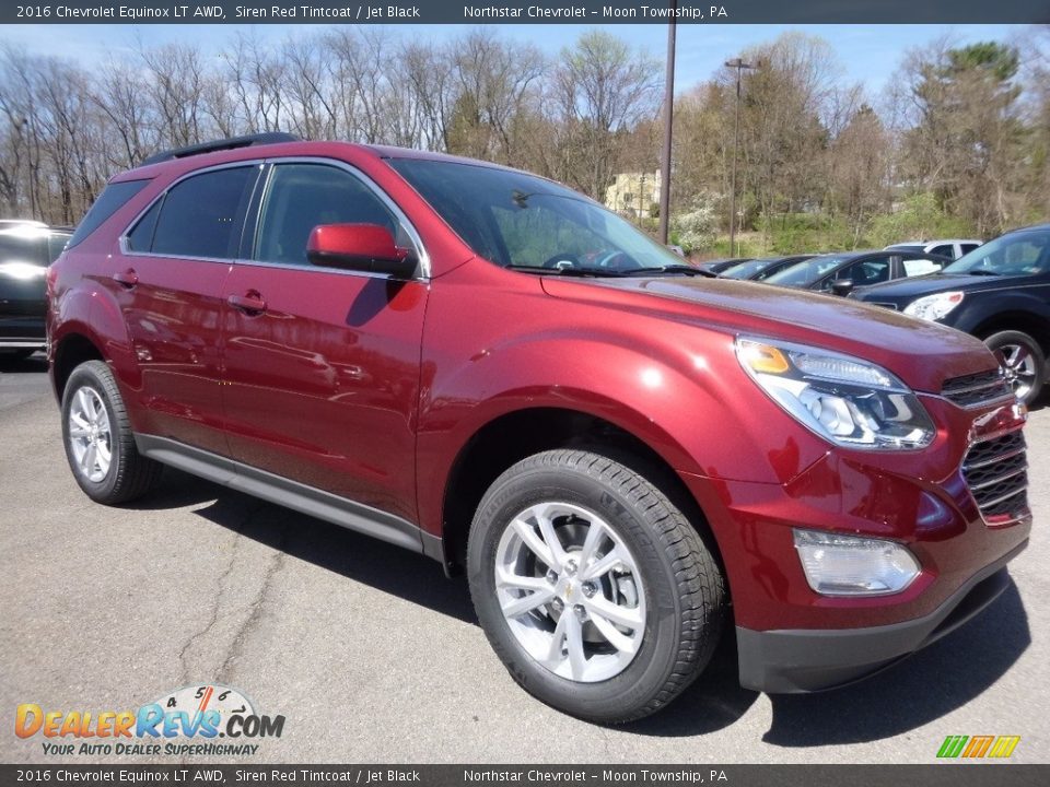 2016 Chevrolet Equinox LT AWD Siren Red Tintcoat / Jet Black Photo #3