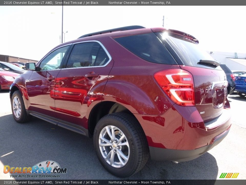 2016 Chevrolet Equinox LT AWD Siren Red Tintcoat / Jet Black Photo #7