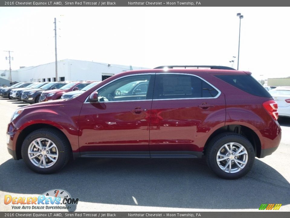 2016 Chevrolet Equinox LT AWD Siren Red Tintcoat / Jet Black Photo #8