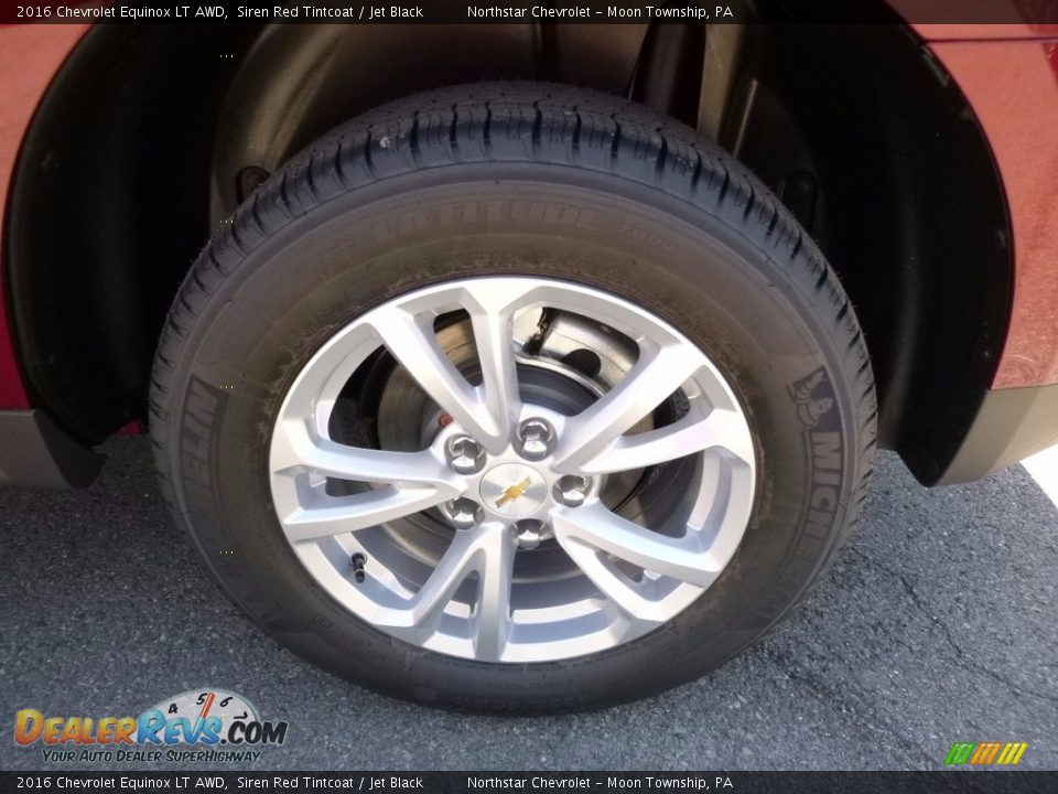 2016 Chevrolet Equinox LT AWD Siren Red Tintcoat / Jet Black Photo #9