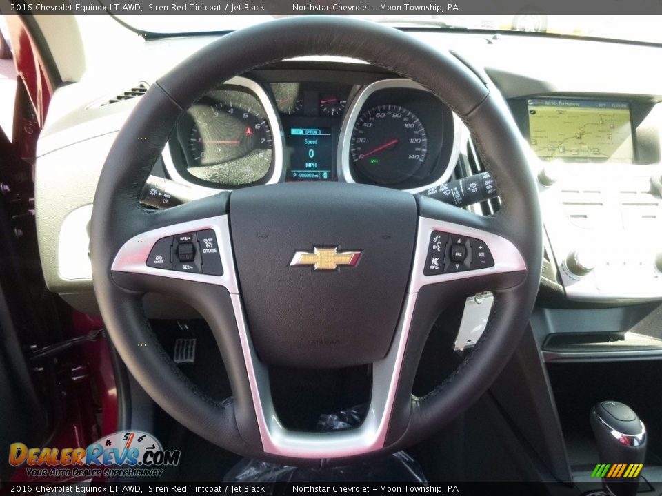 2016 Chevrolet Equinox LT AWD Siren Red Tintcoat / Jet Black Photo #16