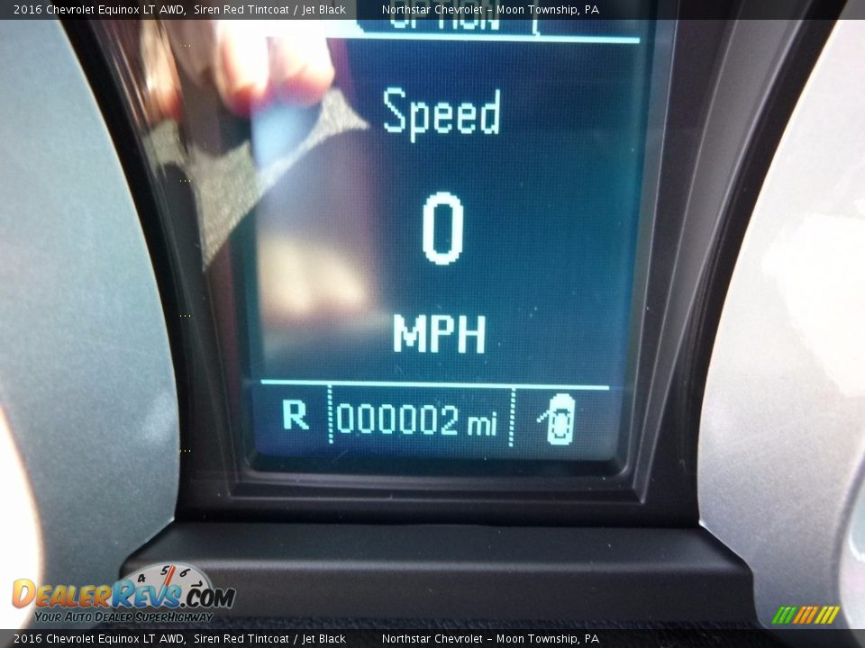 2016 Chevrolet Equinox LT AWD Siren Red Tintcoat / Jet Black Photo #20