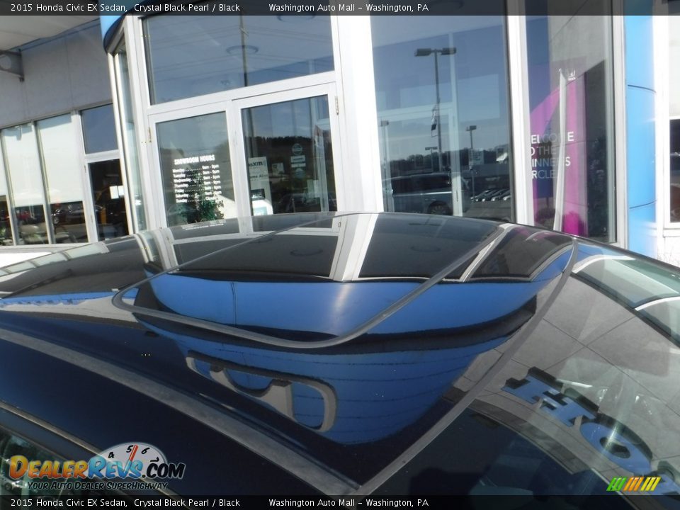 2015 Honda Civic EX Sedan Crystal Black Pearl / Black Photo #4