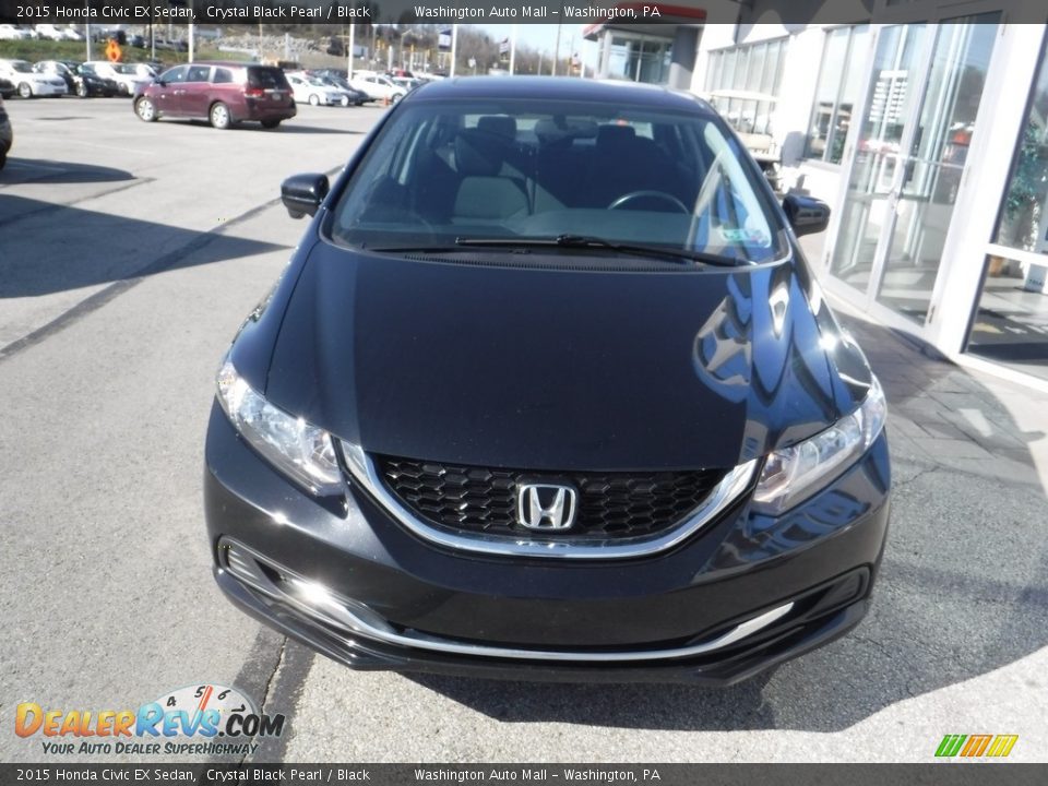 2015 Honda Civic EX Sedan Crystal Black Pearl / Black Photo #5