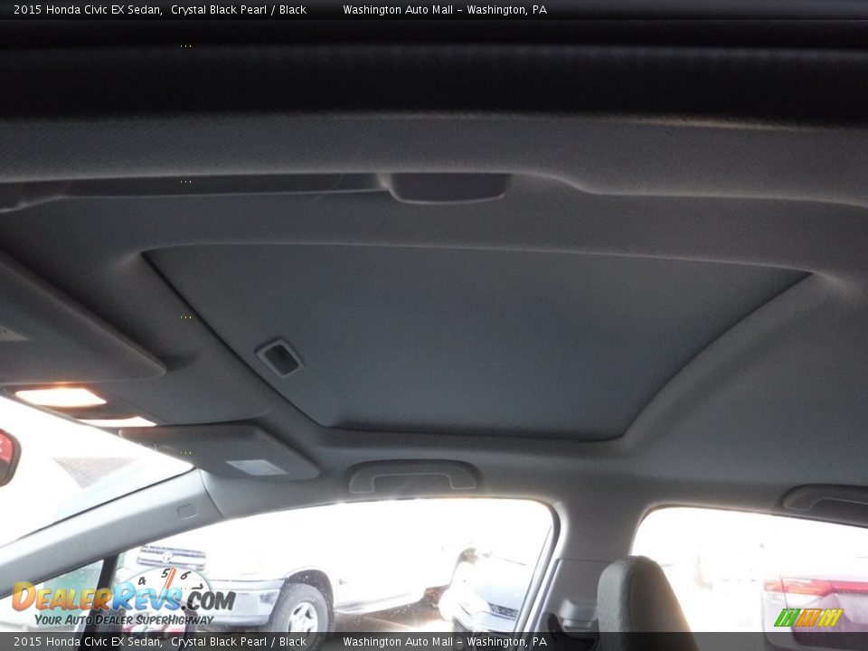 2015 Honda Civic EX Sedan Crystal Black Pearl / Black Photo #11