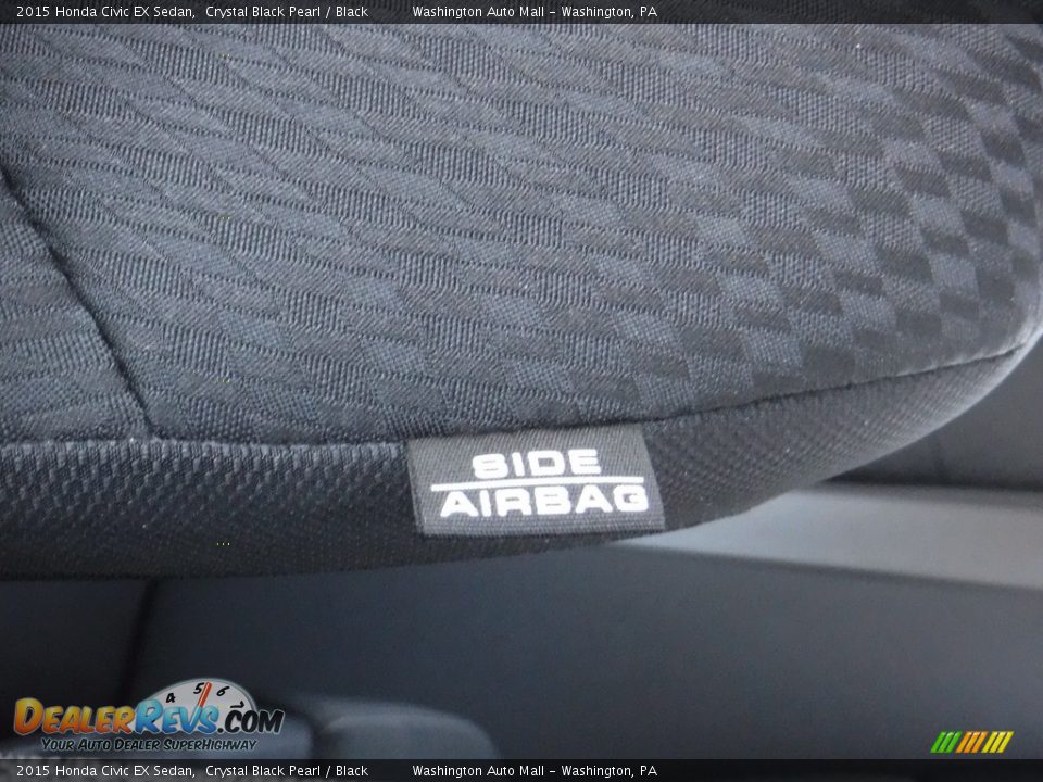 2015 Honda Civic EX Sedan Crystal Black Pearl / Black Photo #15
