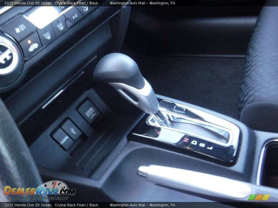 2015 Honda Civic EX Sedan Crystal Black Pearl / Black Photo #16