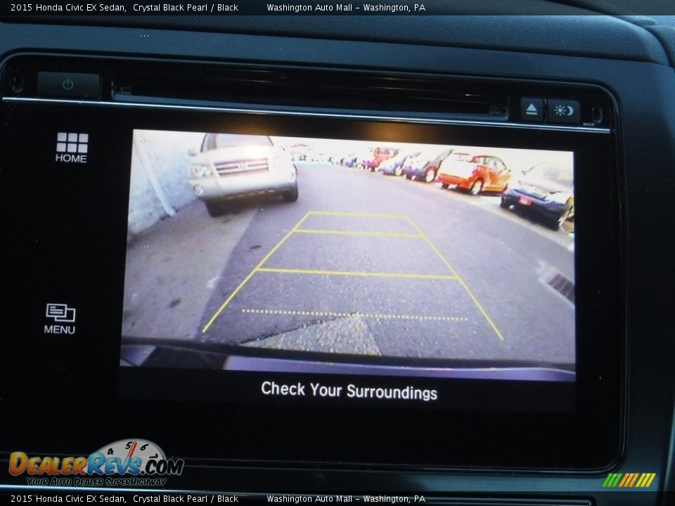 2015 Honda Civic EX Sedan Crystal Black Pearl / Black Photo #18