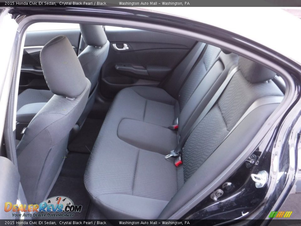 2015 Honda Civic EX Sedan Crystal Black Pearl / Black Photo #21