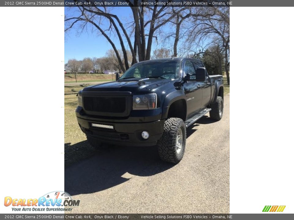 2012 GMC Sierra 2500HD Denali Crew Cab 4x4 Onyx Black / Ebony Photo #1