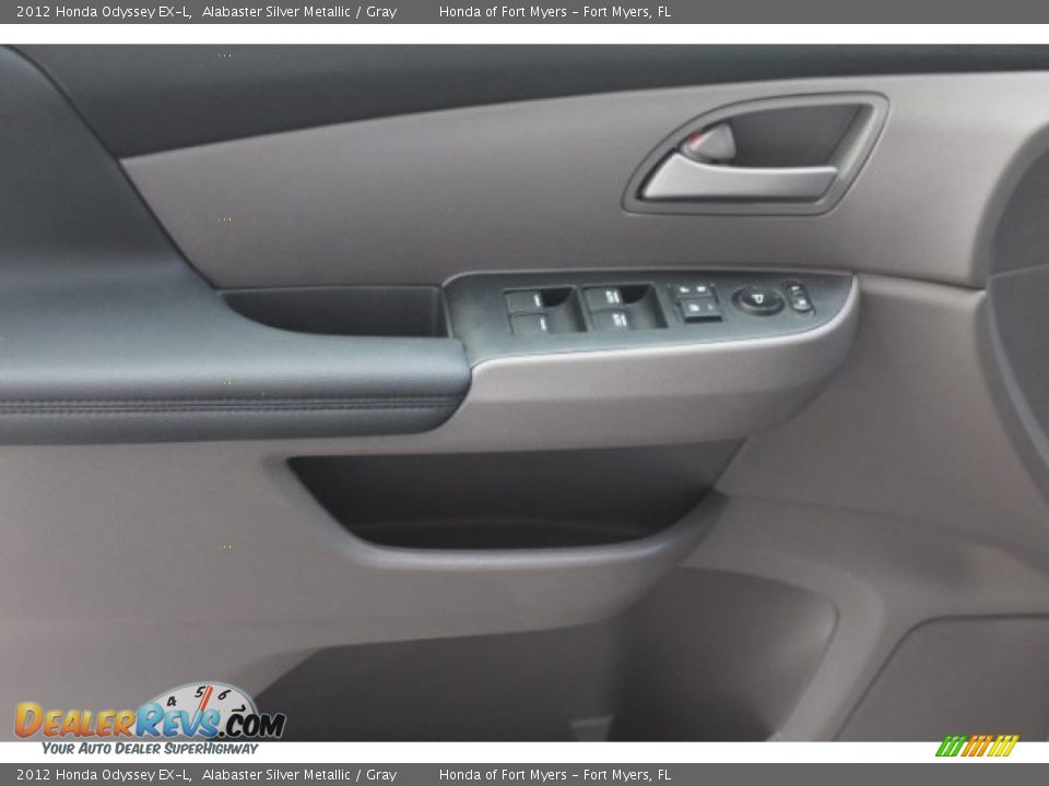 2012 Honda Odyssey EX-L Alabaster Silver Metallic / Gray Photo #7