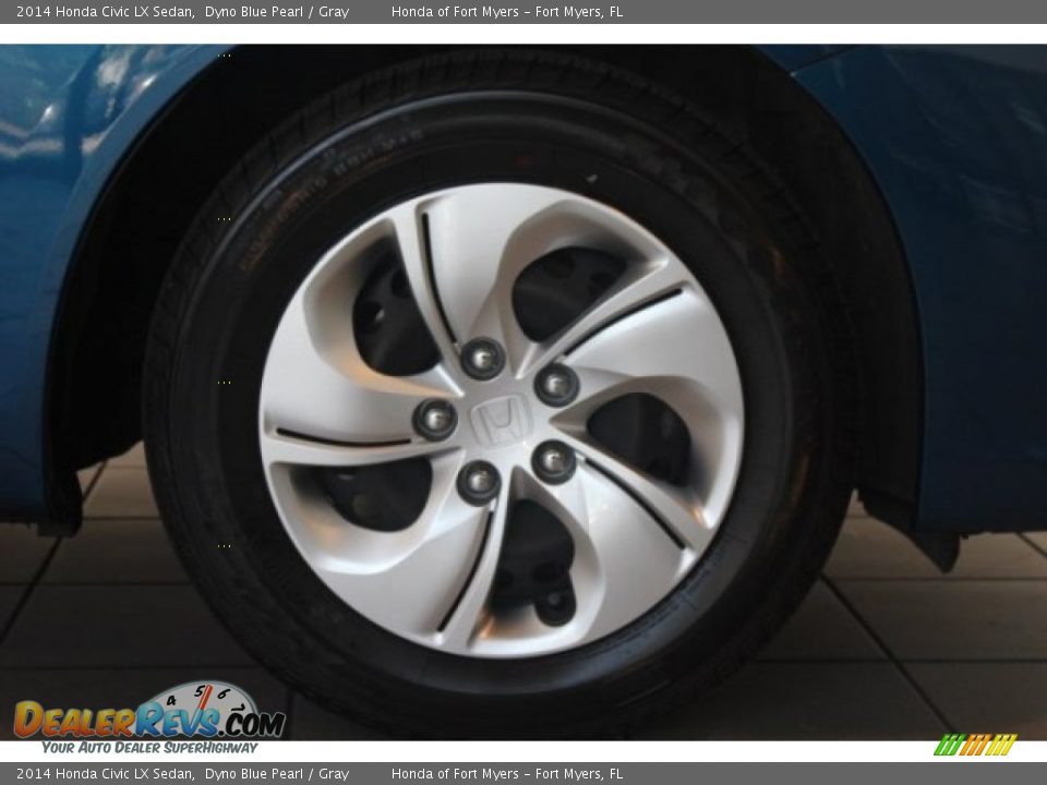 2014 Honda Civic LX Sedan Dyno Blue Pearl / Gray Photo #2