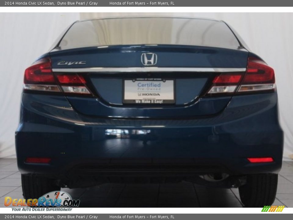 2014 Honda Civic LX Sedan Dyno Blue Pearl / Gray Photo #6