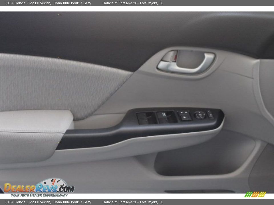 2014 Honda Civic LX Sedan Dyno Blue Pearl / Gray Photo #7