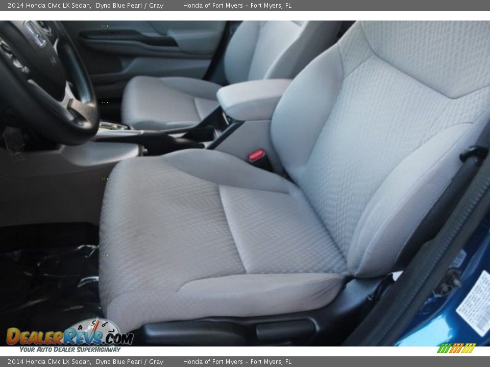 2014 Honda Civic LX Sedan Dyno Blue Pearl / Gray Photo #9