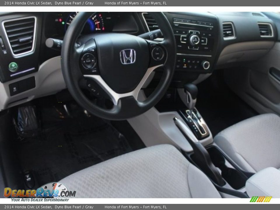 2014 Honda Civic LX Sedan Dyno Blue Pearl / Gray Photo #10