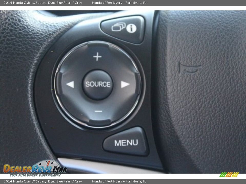 2014 Honda Civic LX Sedan Dyno Blue Pearl / Gray Photo #12