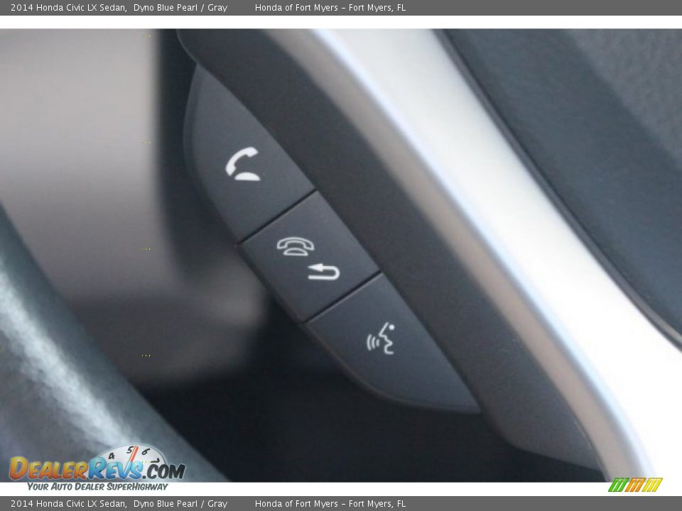2014 Honda Civic LX Sedan Dyno Blue Pearl / Gray Photo #13