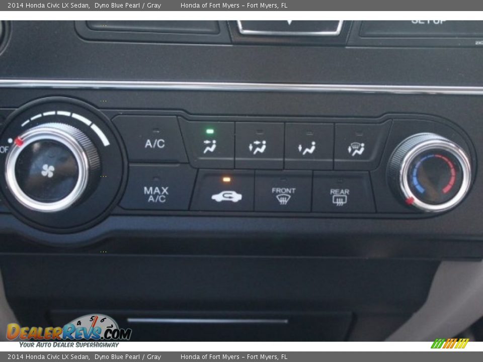 2014 Honda Civic LX Sedan Dyno Blue Pearl / Gray Photo #19