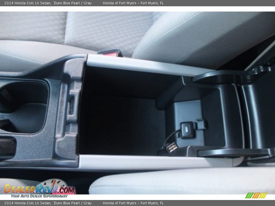 2014 Honda Civic LX Sedan Dyno Blue Pearl / Gray Photo #22