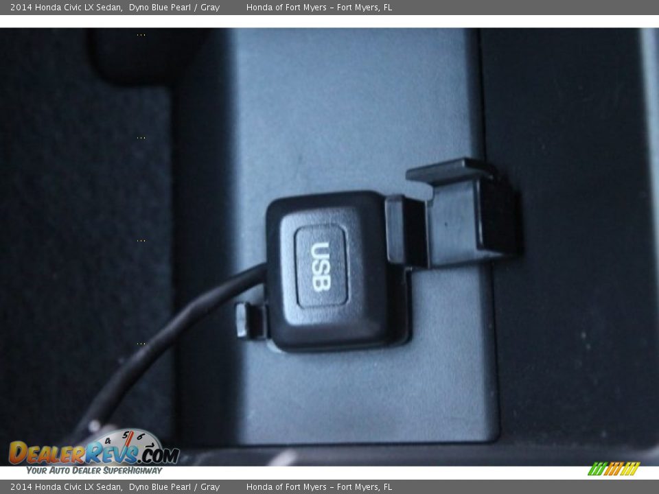 2014 Honda Civic LX Sedan Dyno Blue Pearl / Gray Photo #23