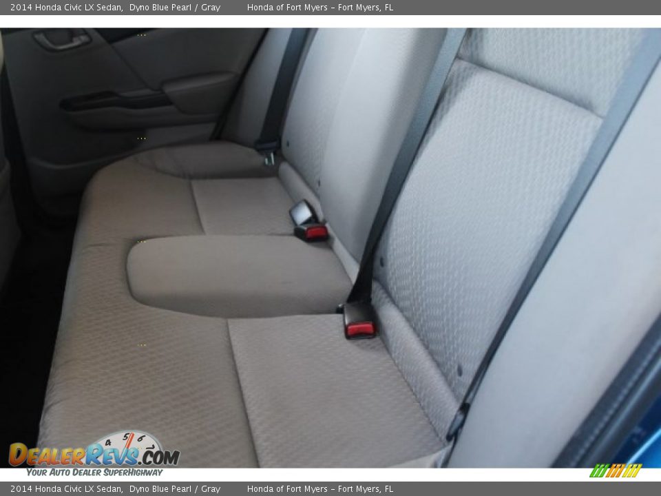 2014 Honda Civic LX Sedan Dyno Blue Pearl / Gray Photo #25