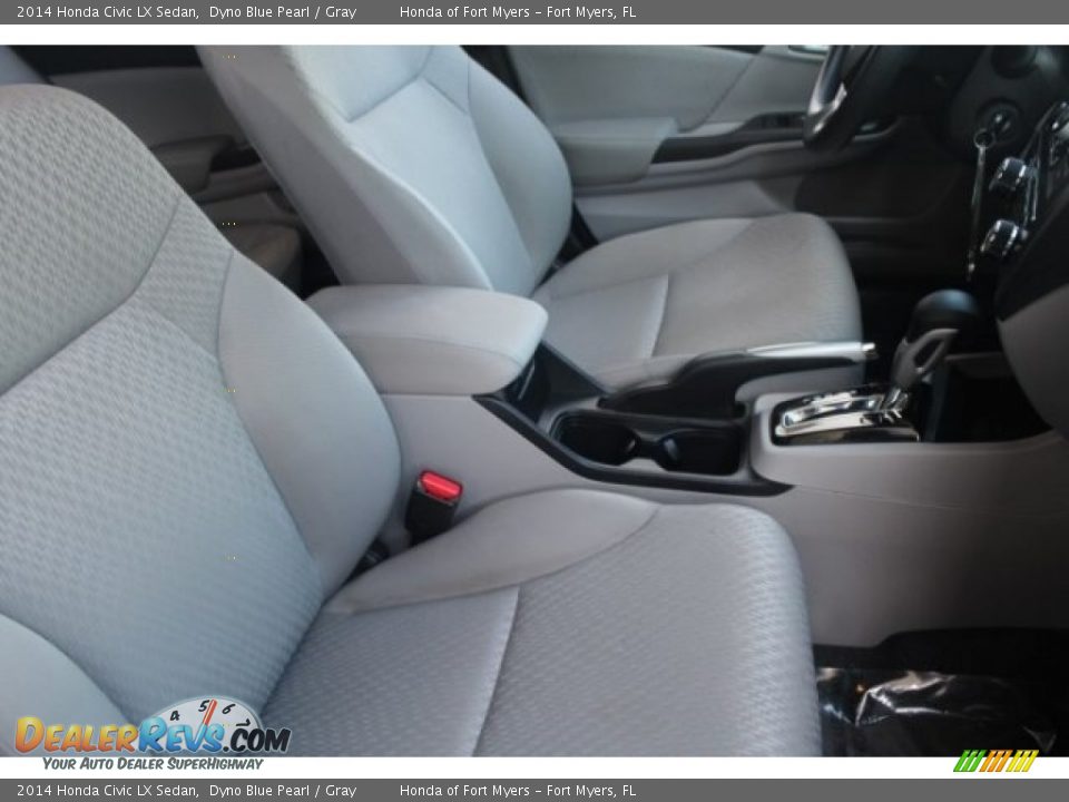 2014 Honda Civic LX Sedan Dyno Blue Pearl / Gray Photo #30