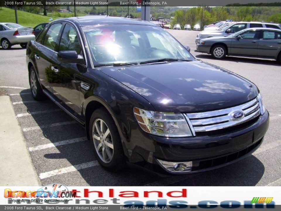 2008 Ford Taurus SEL Black Clearcoat / Medium Light Stone Photo #5