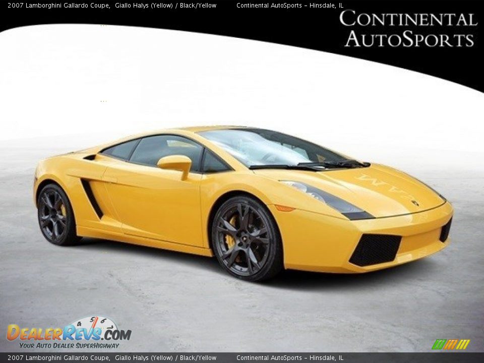 2007 Lamborghini Gallardo Coupe Giallo Halys (Yellow) / Black/Yellow Photo #1