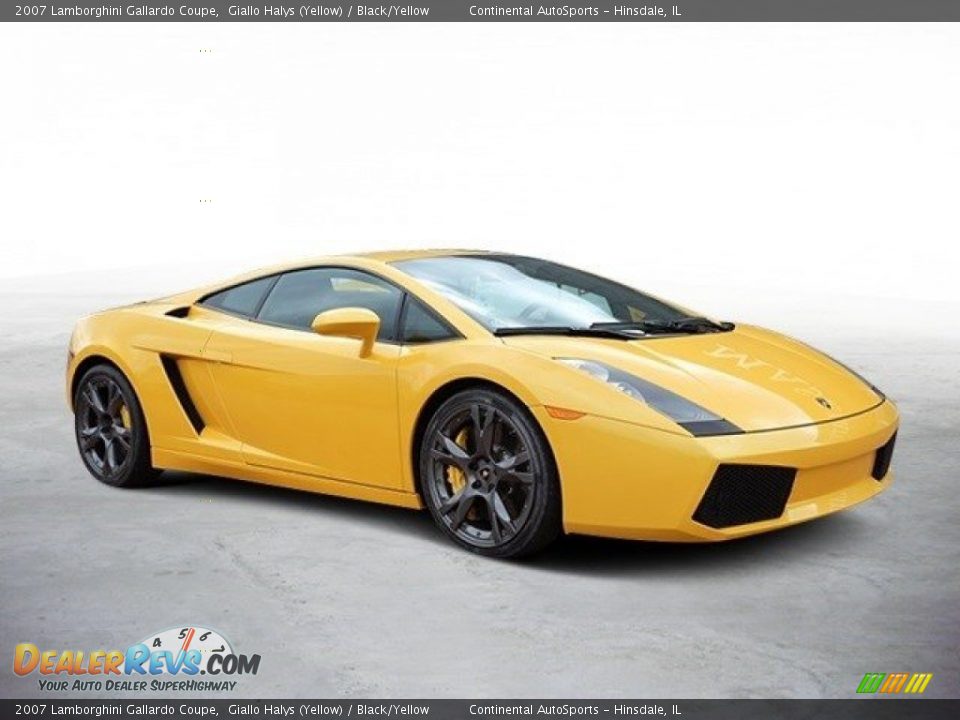 2007 Lamborghini Gallardo Coupe Giallo Halys (Yellow) / Black/Yellow Photo #2