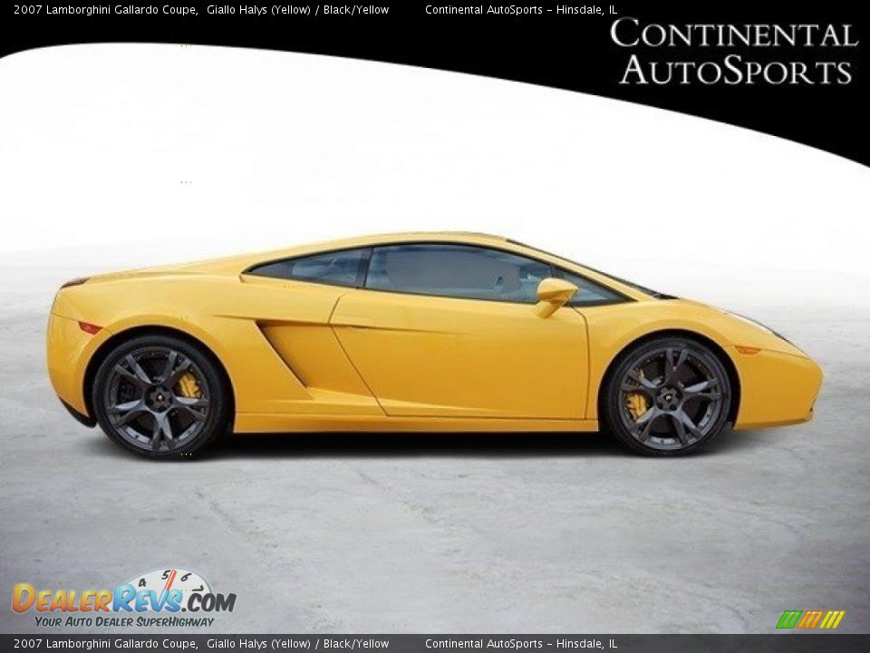 2007 Lamborghini Gallardo Coupe Giallo Halys (Yellow) / Black/Yellow Photo #3