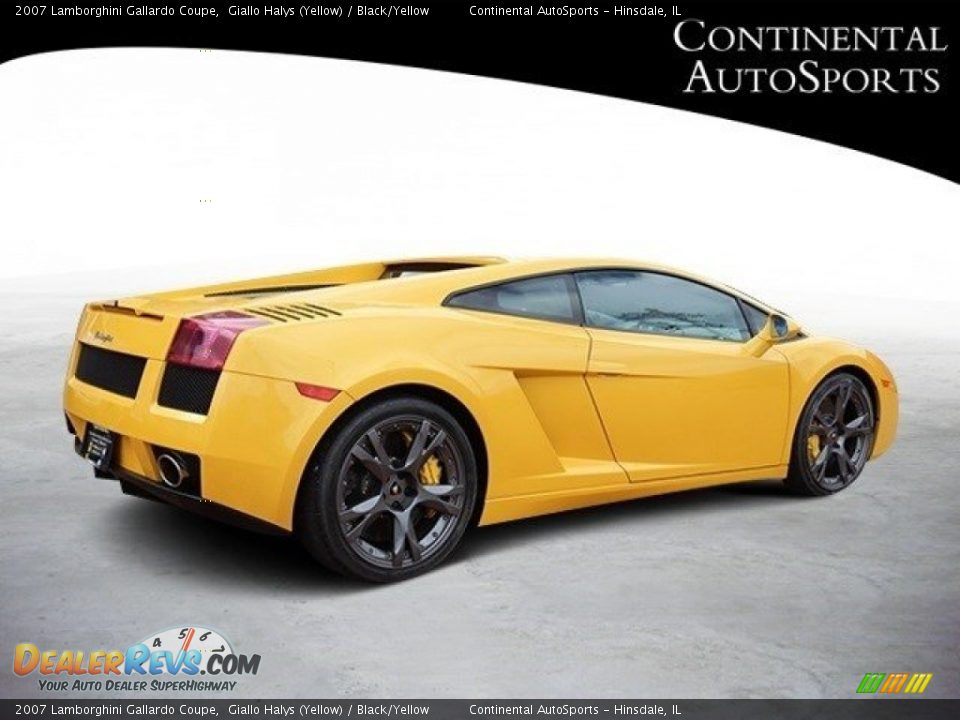 2007 Lamborghini Gallardo Coupe Giallo Halys (Yellow) / Black/Yellow Photo #4