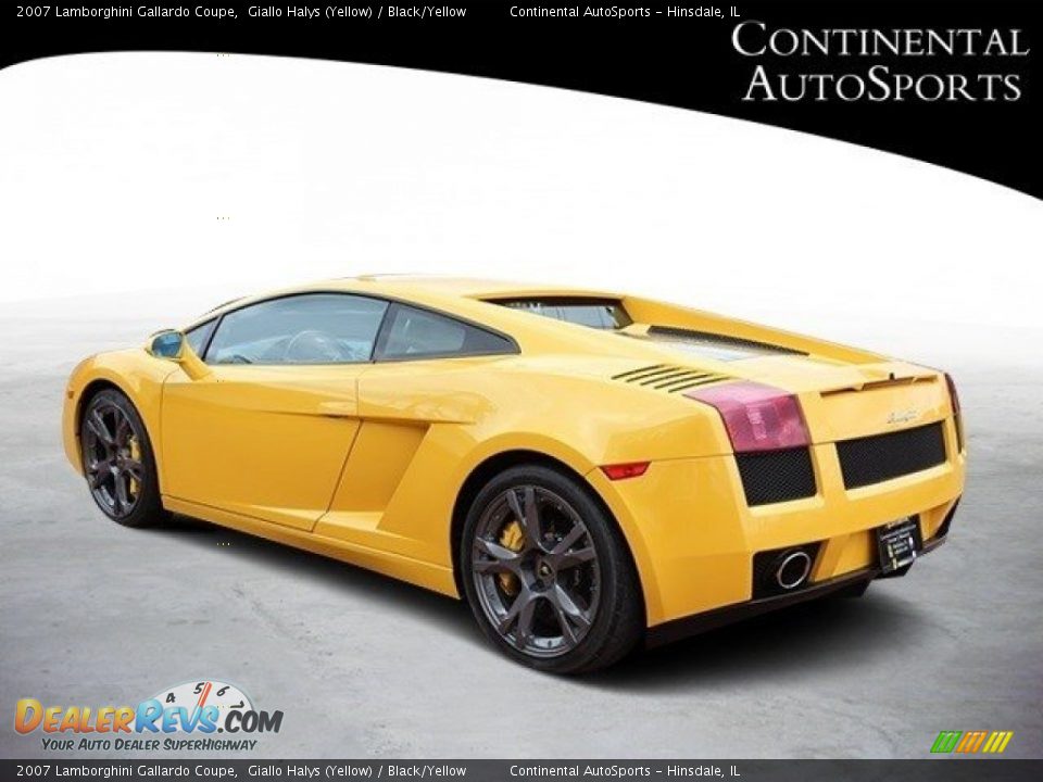 2007 Lamborghini Gallardo Coupe Giallo Halys (Yellow) / Black/Yellow Photo #6