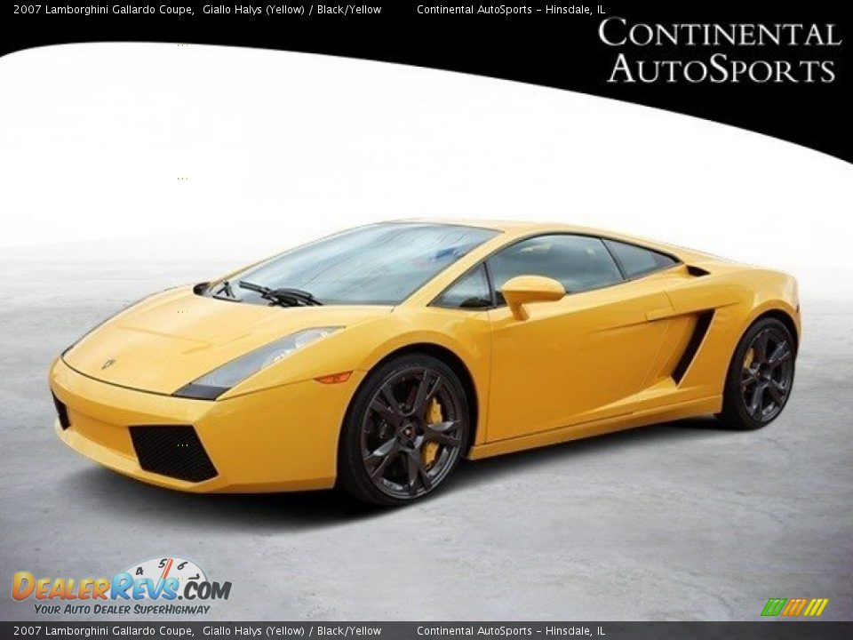 2007 Lamborghini Gallardo Coupe Giallo Halys (Yellow) / Black/Yellow Photo #8