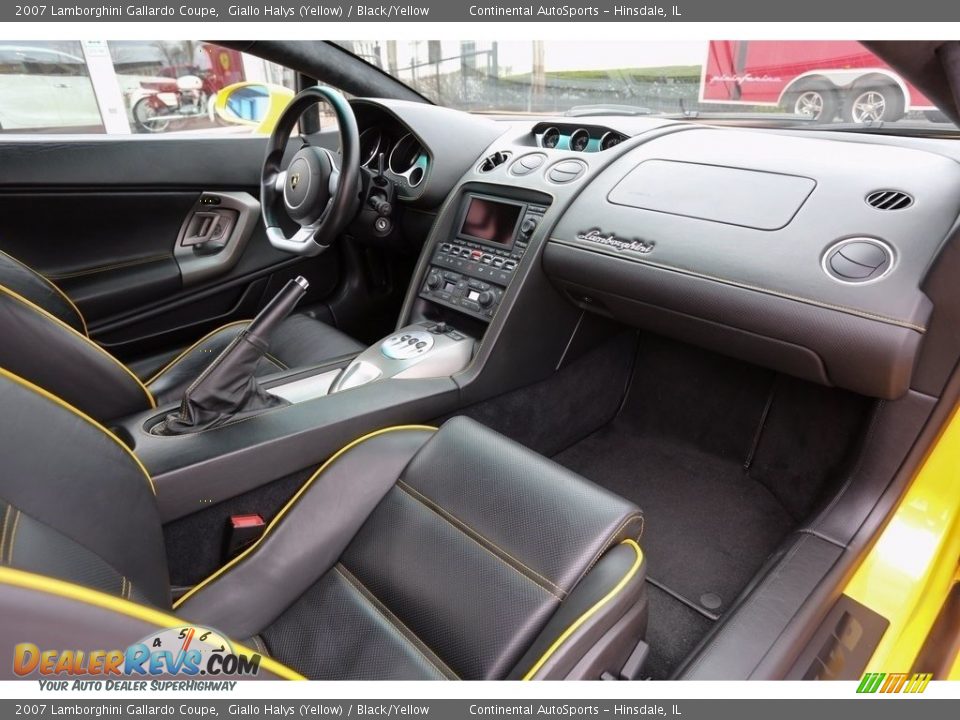 2007 Lamborghini Gallardo Coupe Giallo Halys (Yellow) / Black/Yellow Photo #16